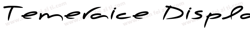 Temeraice DisplayBlack字体转换